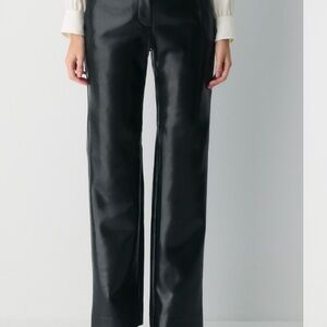 Aritzia Faux Leather Black Pants